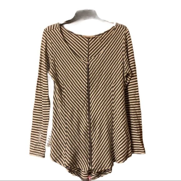 Soft Surroundings Long Sleeve Striped Top Tunic size Medium - Picture 1 of 6